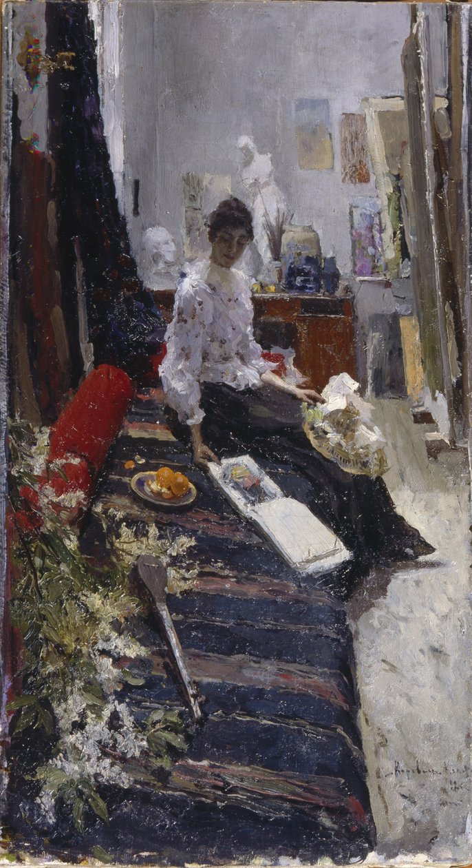 Painters Studiossa tekijältä Konstantin Alekseevich Korovin