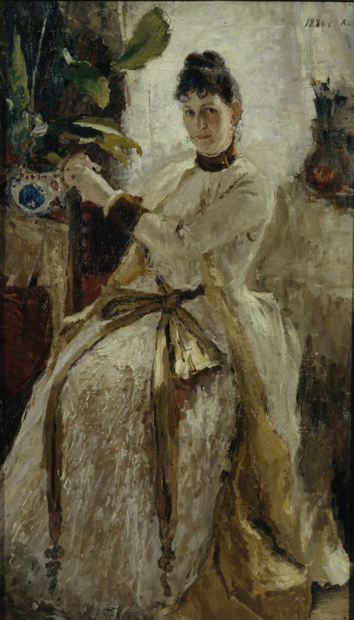 Contesse Sofia Nikolaevna Golitsynan muotokuva, 1886 tekijältä Konstantin Alekseevich Korovin