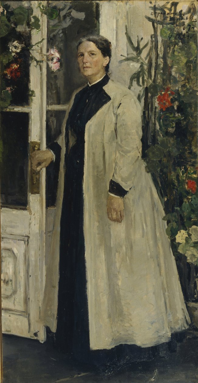 Olga Pavlovna Orlovan muotokuva 1838-1926 tekijältä Konstantin Alekseevich Korovin