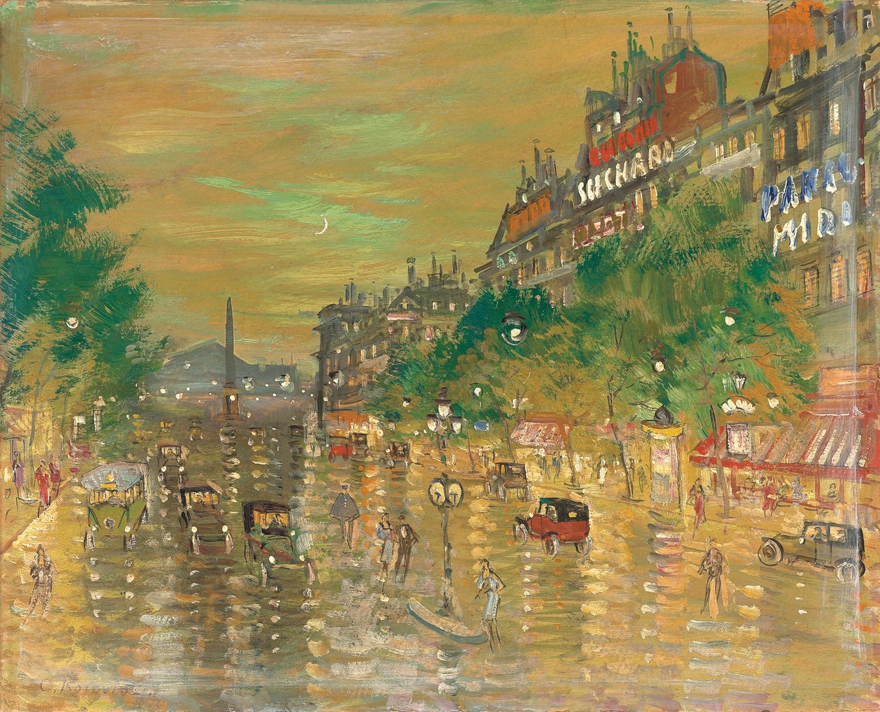 Rue Royale, Pariisi tekijältä Konstantin Alekseevich Korovin