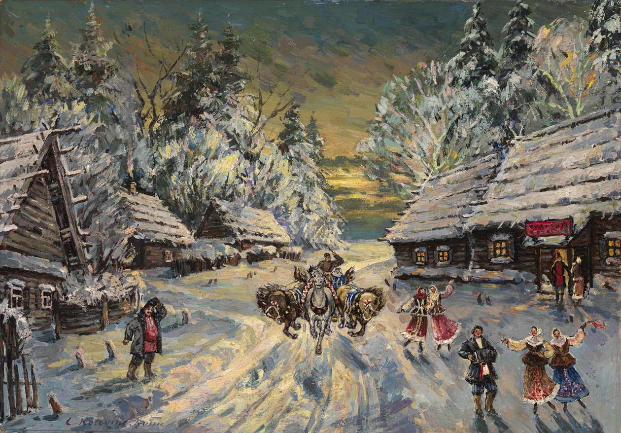 Venäjän talvi tekijältä Konstantin Alekseevich Korovin