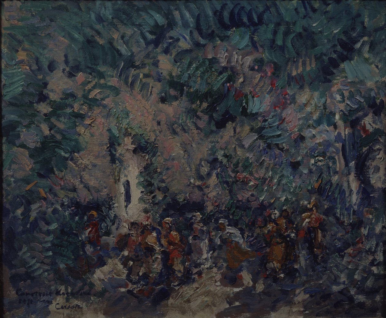 Lavastus A. Adamin baletille Corsair, 1911 tekijältä Konstantin Alekseevich Korovin
