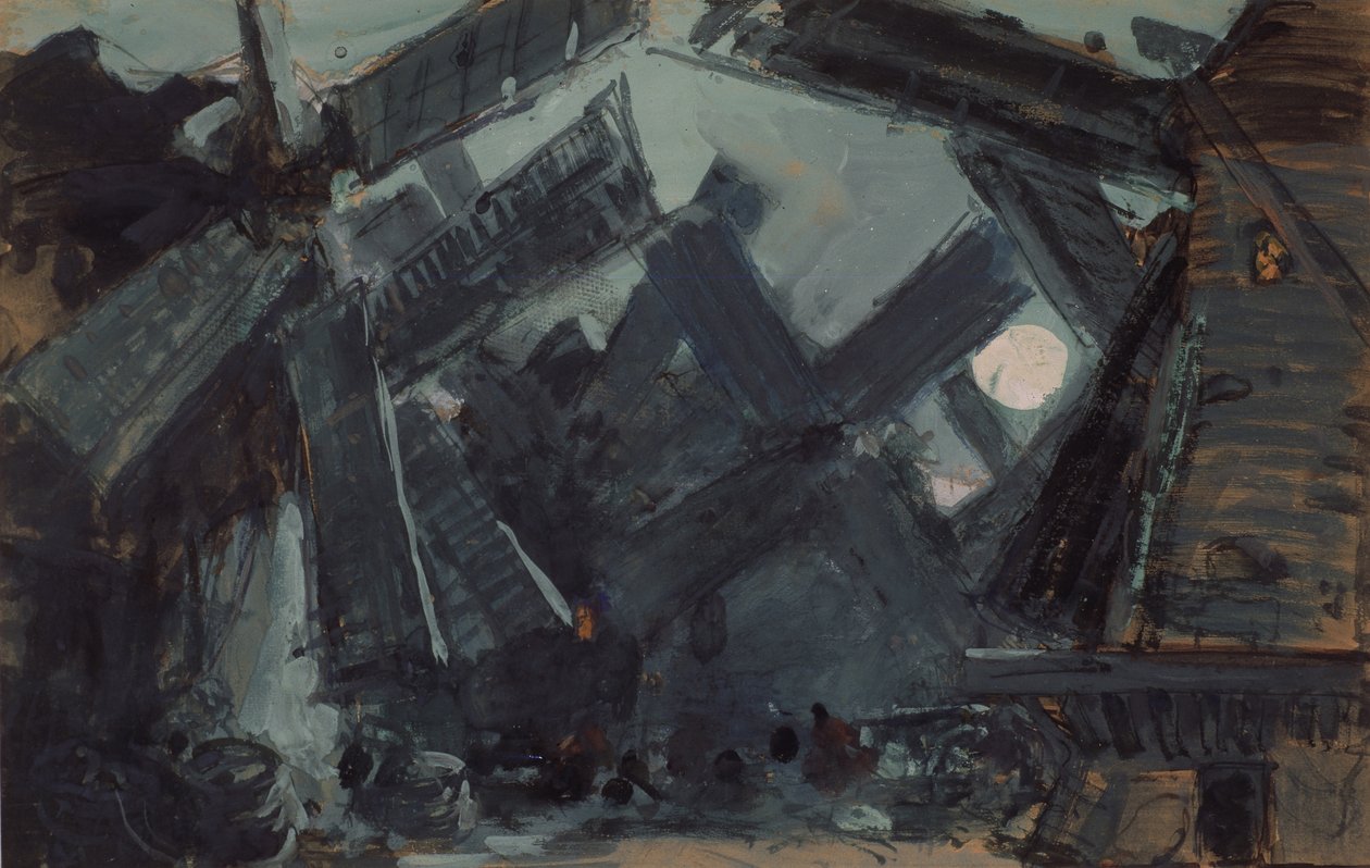 Lavastus L. Minkusin balettiin Don Quijote, 1900 tekijältä Konstantin Alekseevich Korovin