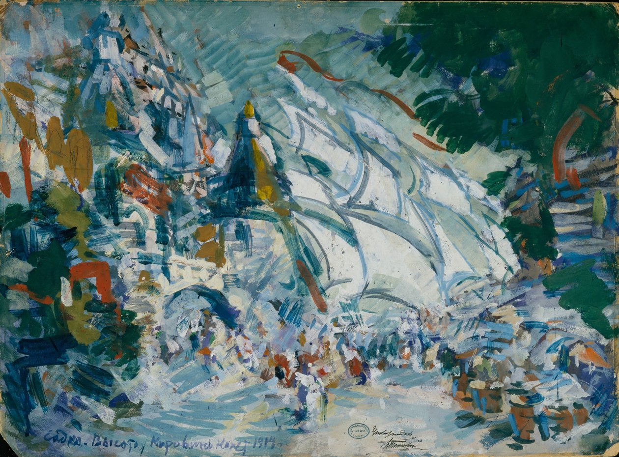 Lavastus N. Rimski-Korsakovin oopperaan Sadko, 1906 tekijältä Konstantin Alekseevich Korovin
