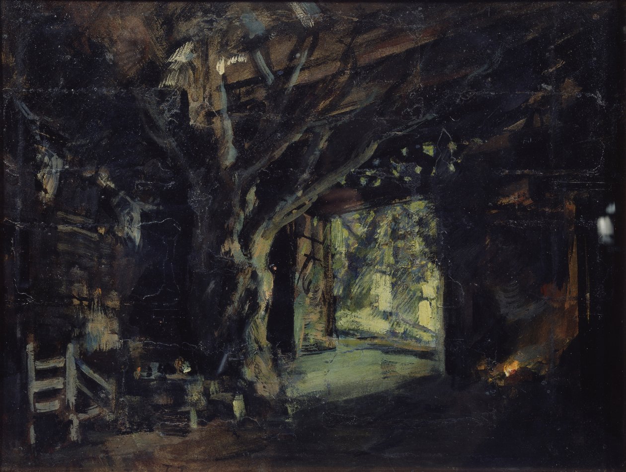 Lavastus R. Wagnerin oopperaan Valkyrie, 1919 tekijältä Konstantin Alekseevich Korovin