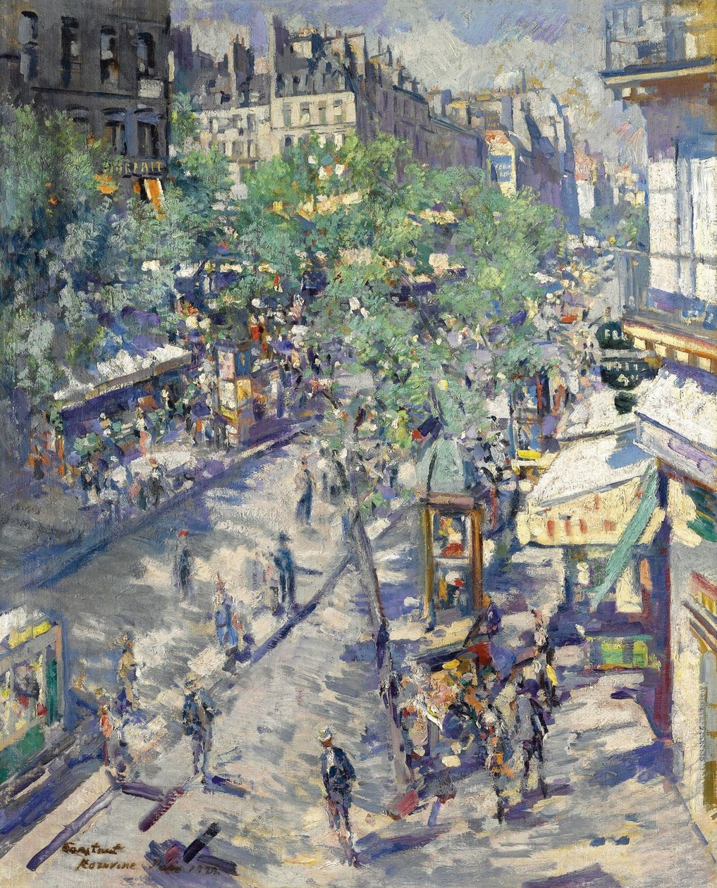 Boulevard de Sebastopol Pariisissa, 1923 tekijältä Konstantin Alekseevich Korovin