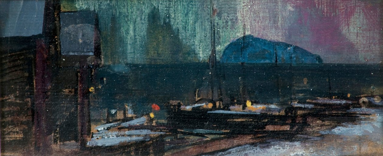 Revontulet Norjassa, 1902 tekijältä Konstantin Alekseevich Korovin