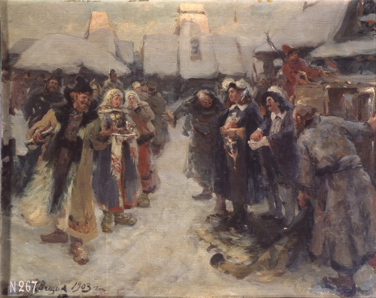 Ulkomaalaiset Moskovassa, 1903 tekijältä Konstantin Alexandrovich Veshchilov
