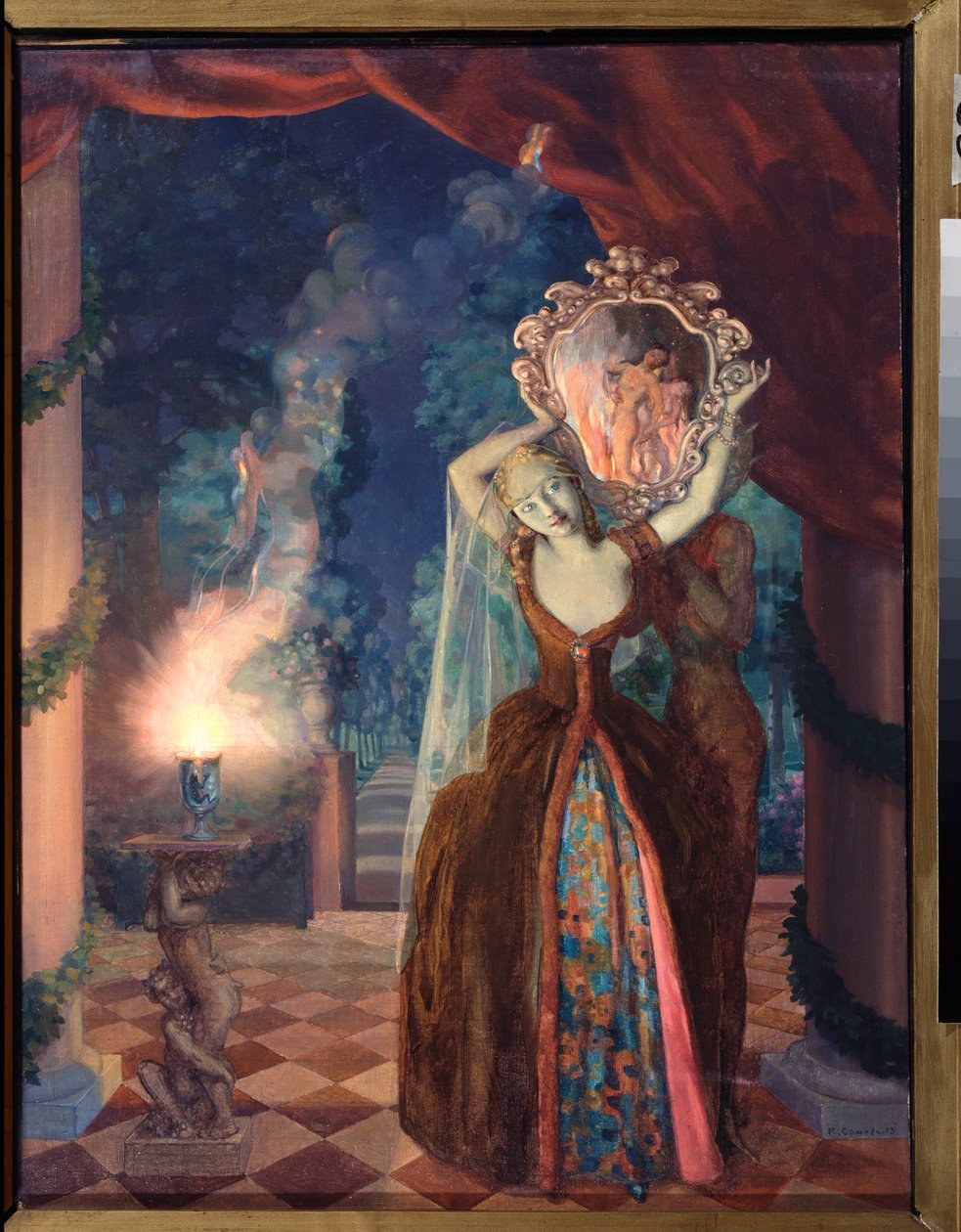 La Magie (Magia) - Konstantin (Konstantin) Andrejevitš Somovin (1869-1939) maalaus tekijältä Konstantin Andreevic Somov