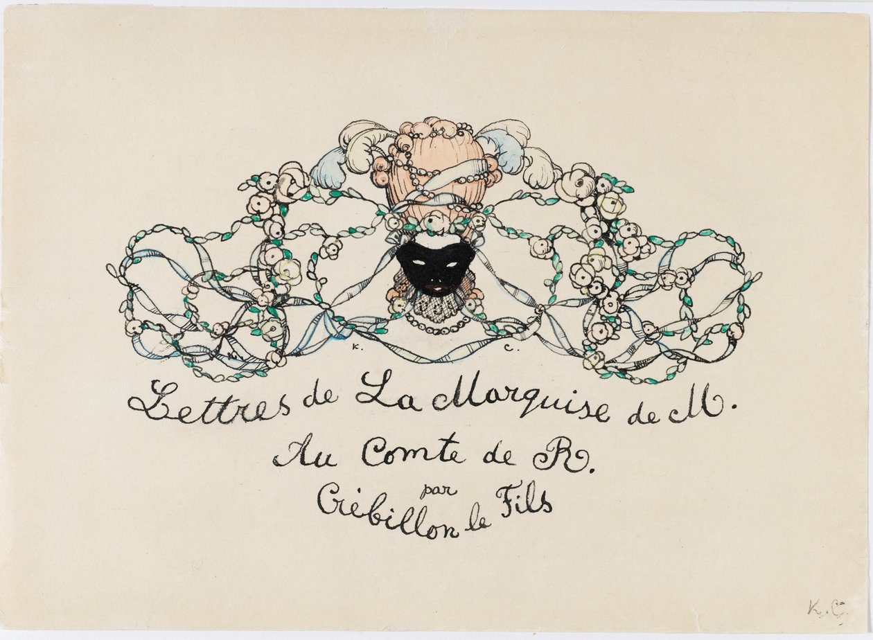 Pikkukuva elokuvasta Le Livre de la Marquise, 1907. tekijältä Konstantin Andreevic Somov