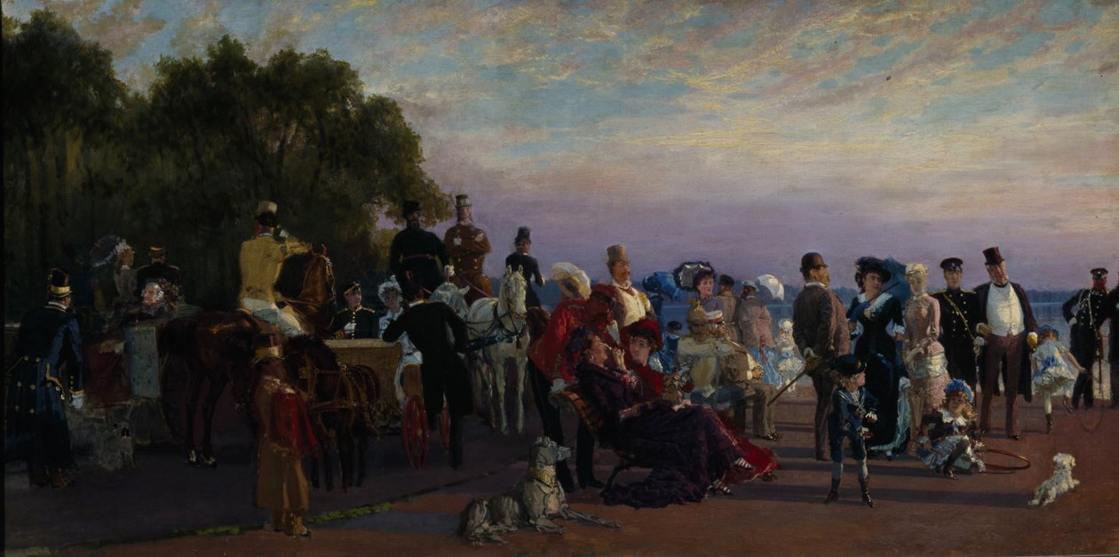 Strelkan saaren sylissä, 1870-luku tekijältä Konstantin Apollonovich Savitsky