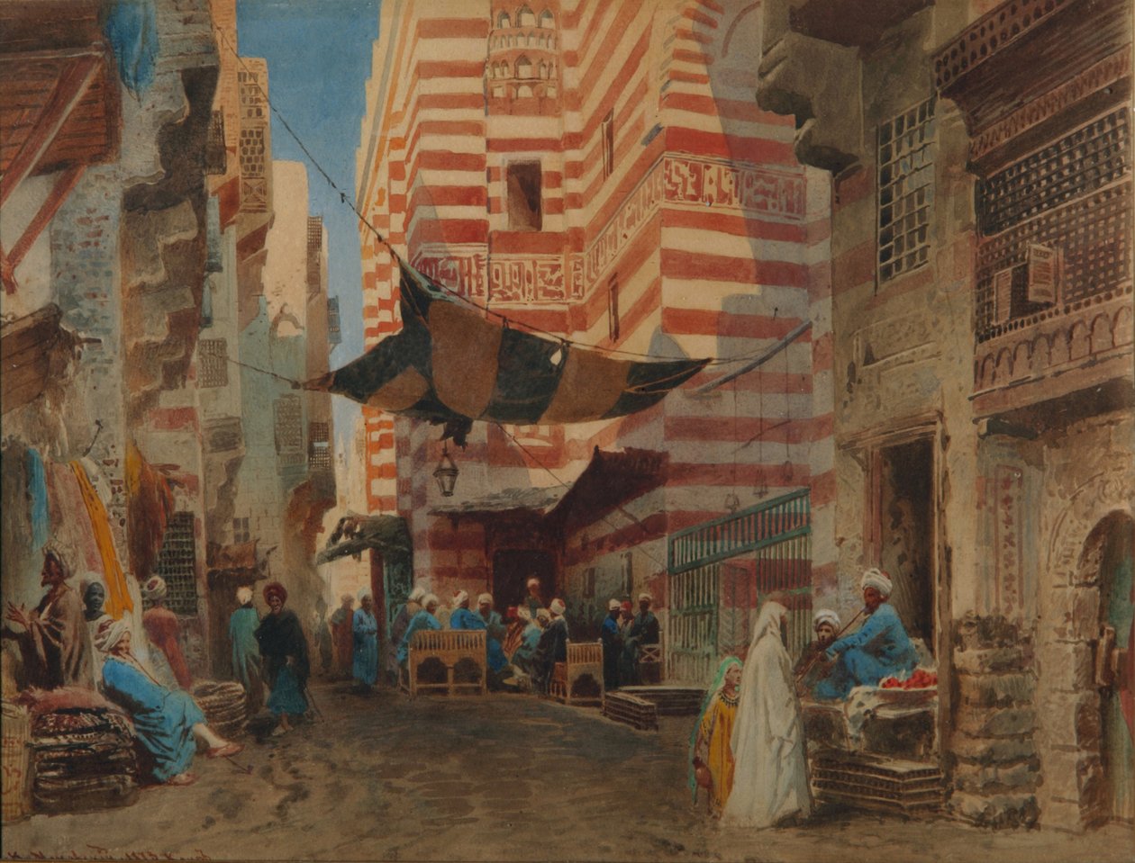 Kairon kadulla, 1873 tekijältä Konstantin Egorovich Makovsky