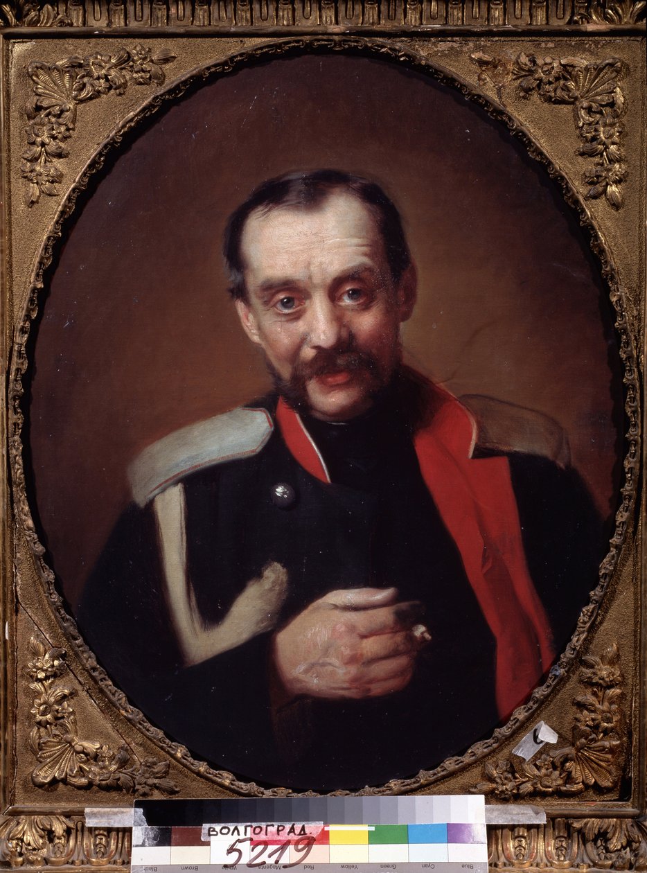 Säveltäjä Cesar Antonovich Cuin (1835-1918) muotokuva (Säveltäjä C. A. Cuin muotokuva). Ryhmän jäsen, jonka tavoitteena oli tuottaa tyypillistä venäläistä musiikkia. Konstantin Jegorovich Makovskin (Constantin Makovsky) maalaus (1839- tekijältä Konstantin Egorovich Makovsky