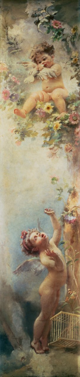 Putty Disporting (öljy kankaalle) tekijältä Konstantin Egorovich Makovsky