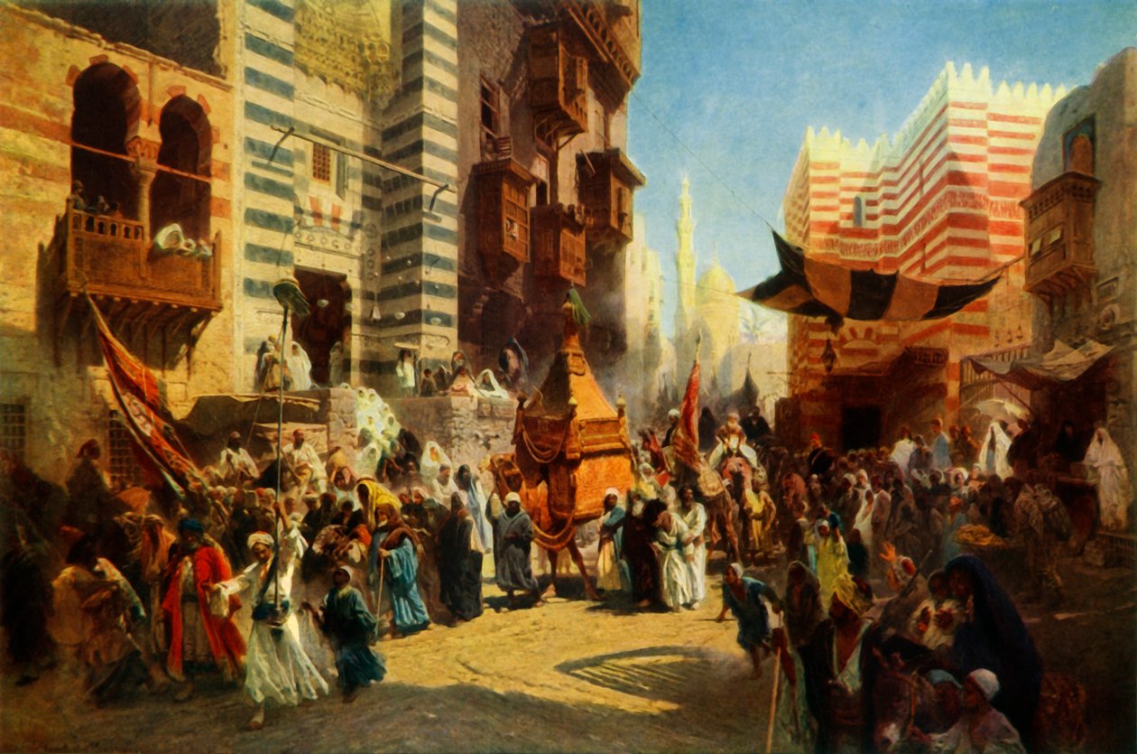 Pyhän maton paluu Mekasta Kairoon, 1876, 1965. tekijältä Konstantin Egorovich Makovsky