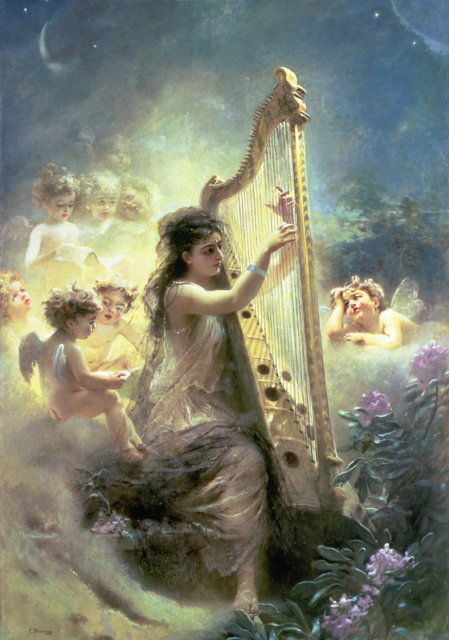 Rakkauden ruoka (öljy kankaalle) tekijältä Konstantin Egorovich Makovsky