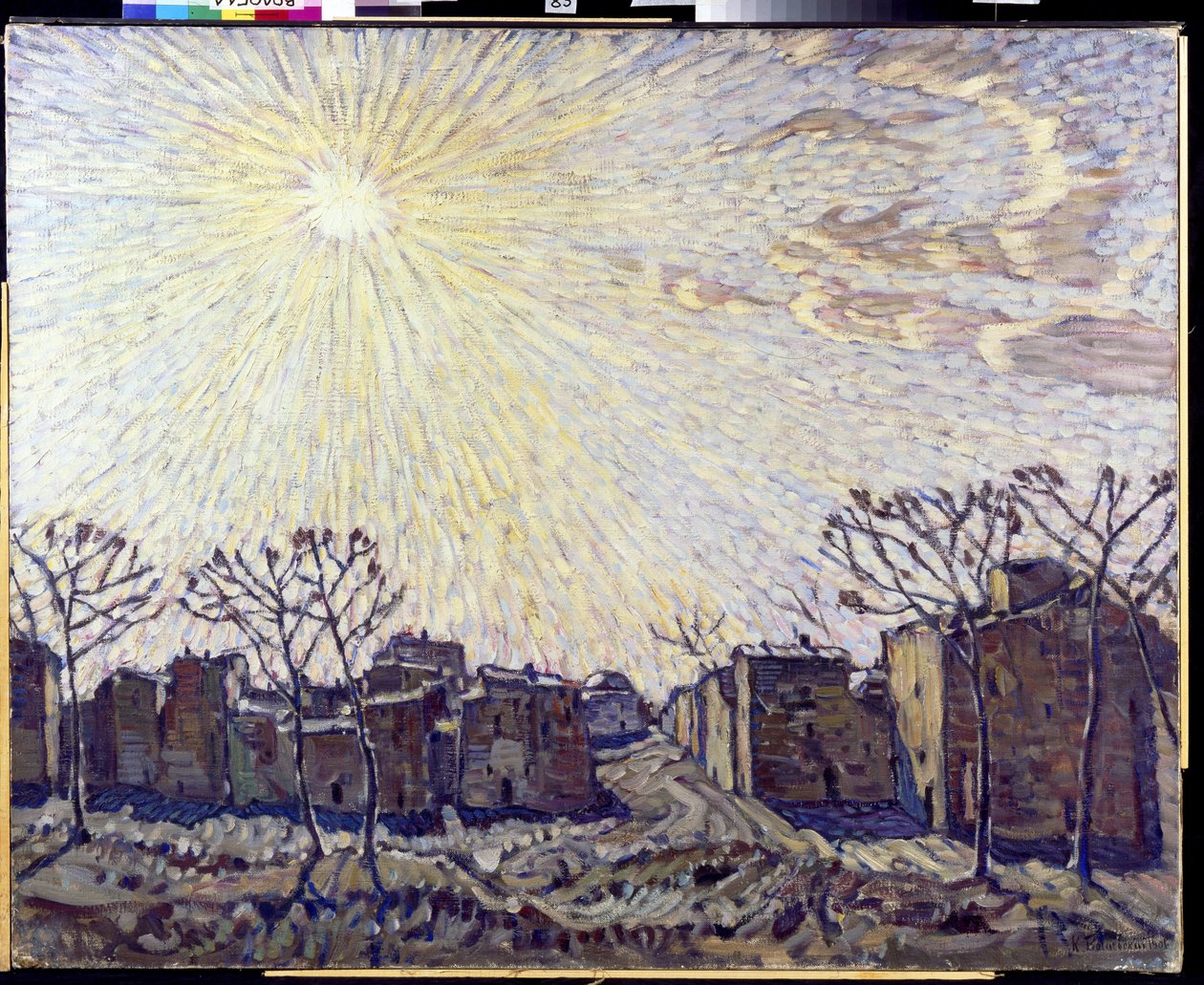 Aurinko - Konstantin Fjodorovitš Bogajevskin (Bogajevski) kuva (1872-1943). (1872-1943) Öljy kankaalle 1906 Alueellinen taidegalleria, Vologda 111x138 tekijältä Konstantin Fedorovich Bogaevsky