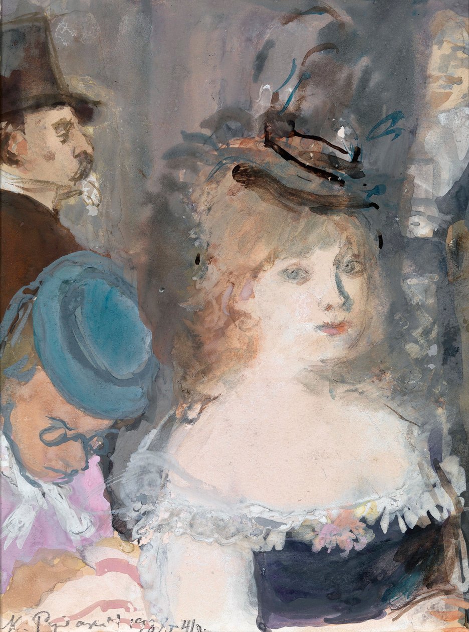 Kuvitus Guy de Maupassantin Boule de Suif -kirjaan tekijältä Konstantin Ivanovich Rudakov