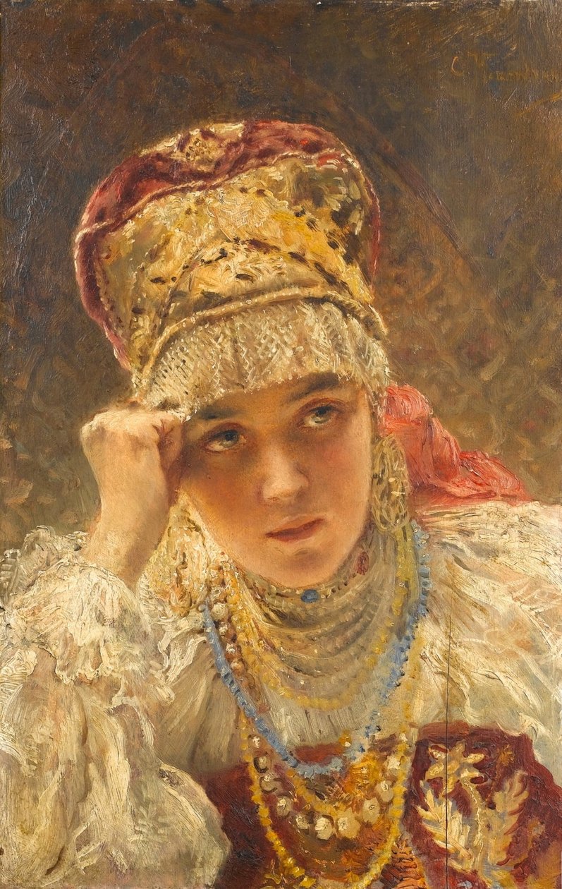 Nuori boyarina tekijältä Konstantin Makovsky