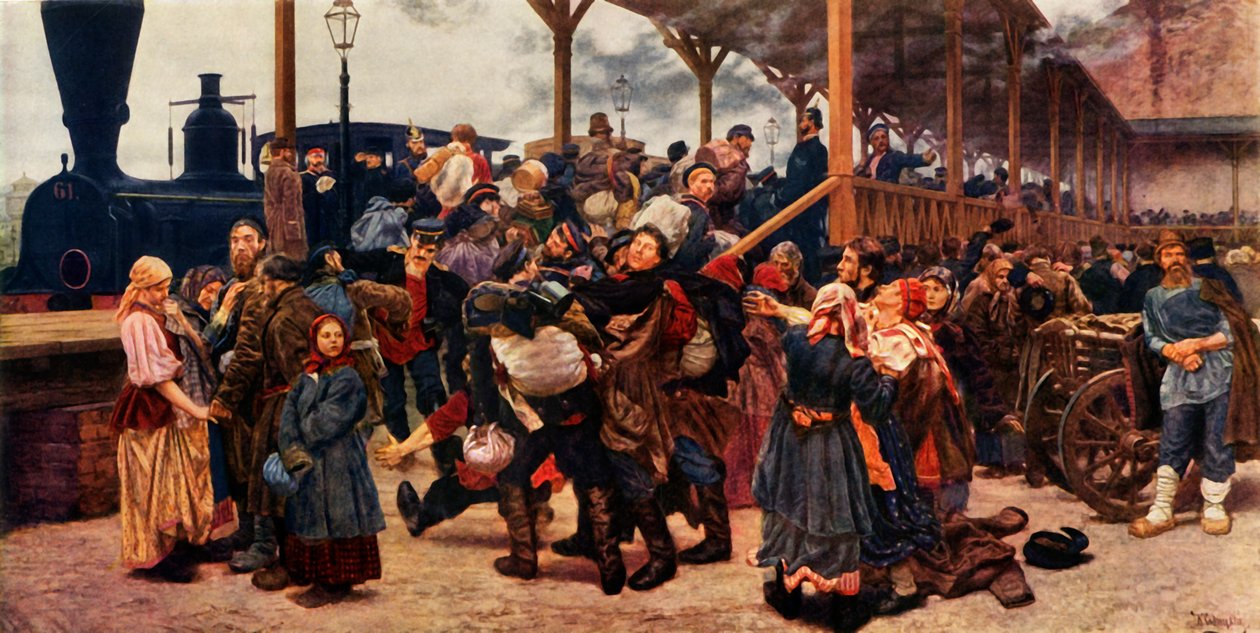 "Off to the War", 1880, 1965. tekijältä Konstantin Savitsky