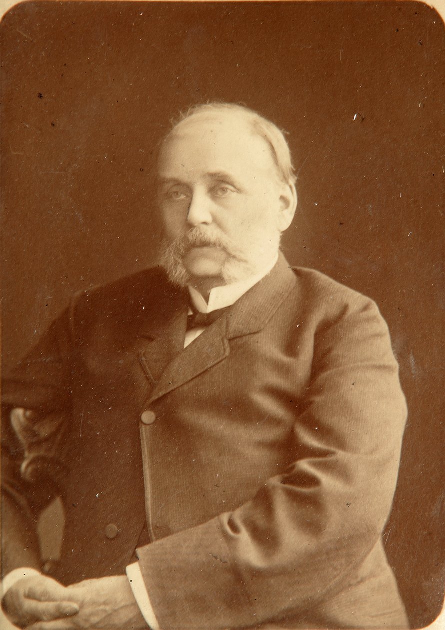 Muotokuva kirjailijasta Ivan Aleksandrovitš Gontšarov (Ivan Aleksandrovitš Gontšarov) (1812-1891). Albumin Kuva: Konstantin Schapiro (1839-1900) tekijältä Konstantin Schapiro