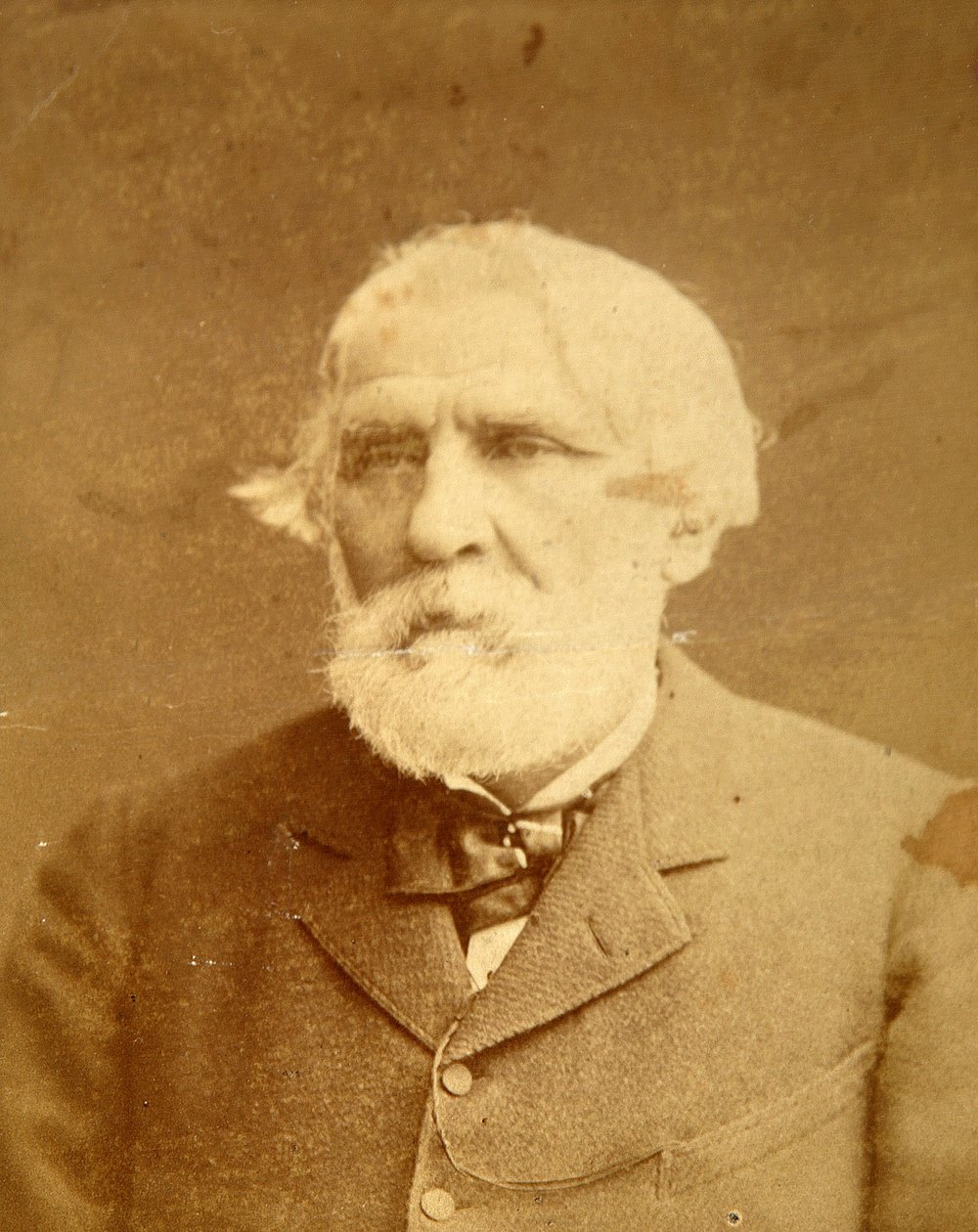 Muotokuva kirjailijasta Ivan Sergejevitš Turgenev (Sergueivitš Tourgueniev) (1818-1883). Albumin Kuva: Konstantin Schapiro (1839-1900) tekijältä Konstantin Schapiro