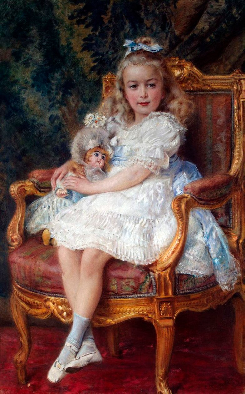 Venäjän suurherttuatar Maria Nikolajevnan muotokuva, 1899–1918, 1905. tekijältä Konstantin Yegorovich Makovsky