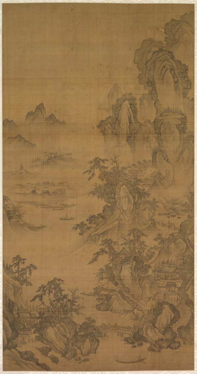 Vuoristotori, kirkas ja nouseva sumu tekijältä Korea, Joseon dynasty