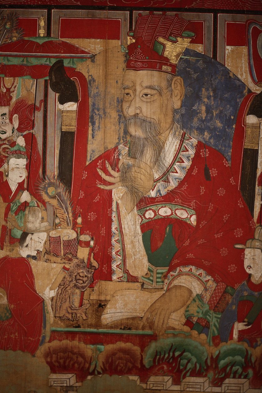 Byeonseong, helvetin kuudes kuningas (yksityiskohta), 1798 tekijältä Korean School