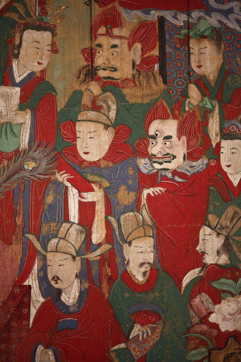 Byeonseong, helvetin kuudes kuningas (yksityiskohta), 1798 tekijältä Korean School
