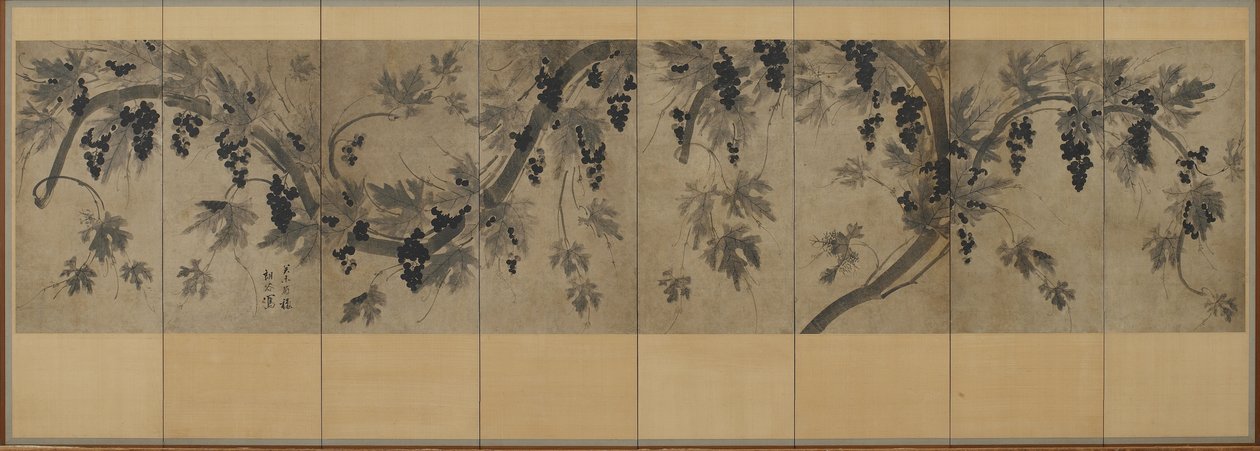 Grapevine, Korea, Choson-kausi (muste paperille) tekijältä Korean School