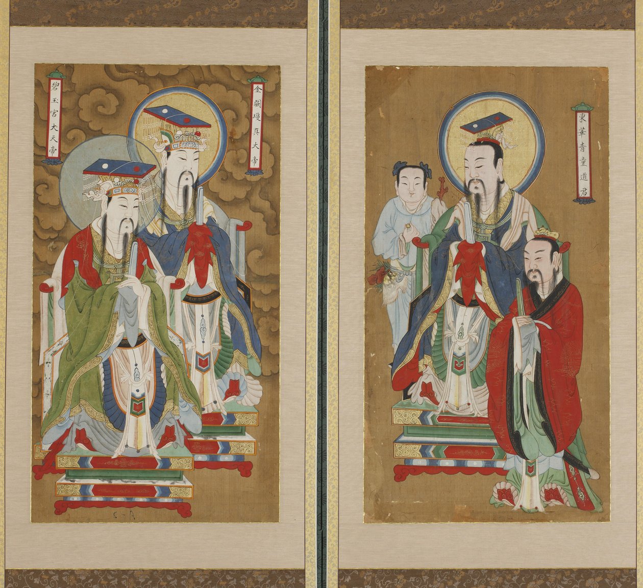 Processional Scene, Choson-dynastia (väri paperille ja silkille) tekijältä Korean School