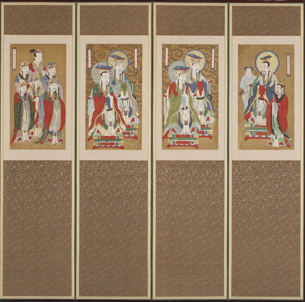 Processional Scene, Choson-dynastia (väri paperille ja silkille) tekijältä Korean School
