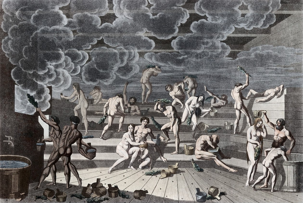 Venäläinen kylpylä, 1811 tekijältä Korneev