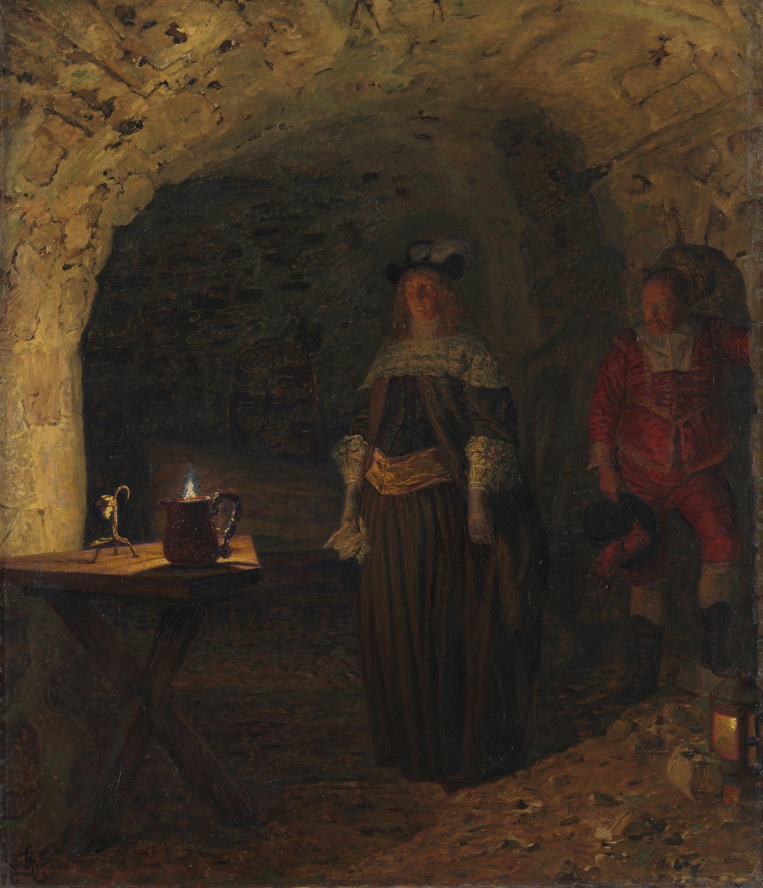 Leonora Christina, Frederik Ahlefeldtin johtama Sinisessä tornissa, 1893. tekijältä Kristian Zahrtmann
