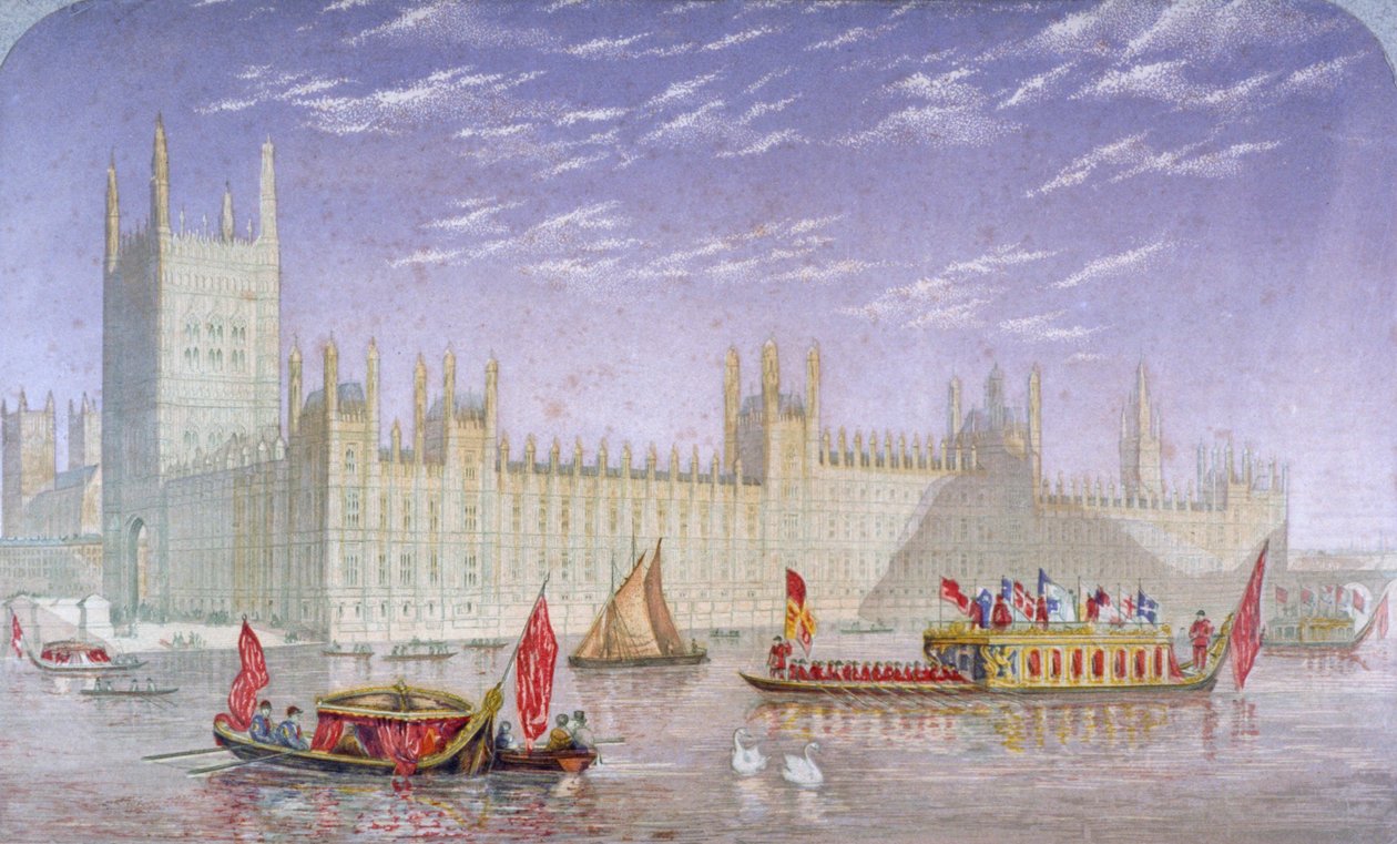 Westminsterin palatsi, Lontoo, 1850 tekijältä Kronheim and Co