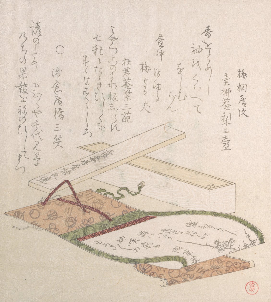 Kakemono ja sen laatikko, 1700-1800-luku. tekijältä Kubo Shunman