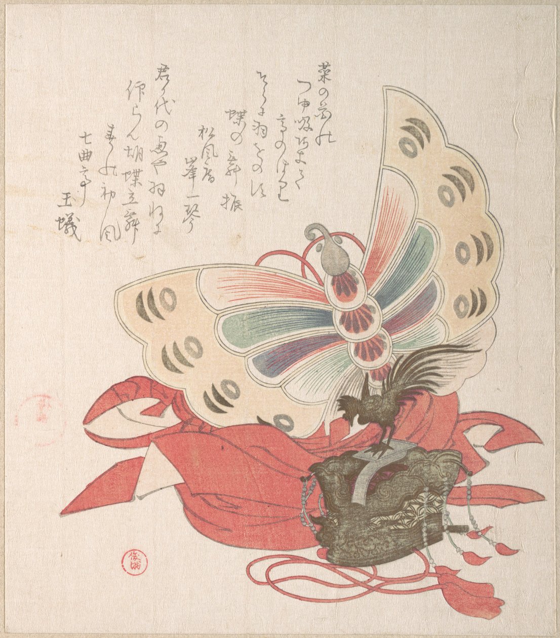 Kevätsadekokoelma (Harusame shū), osa 2: Perhostanssin asu (Kochō no mai) tekijältä Kubo Shunman