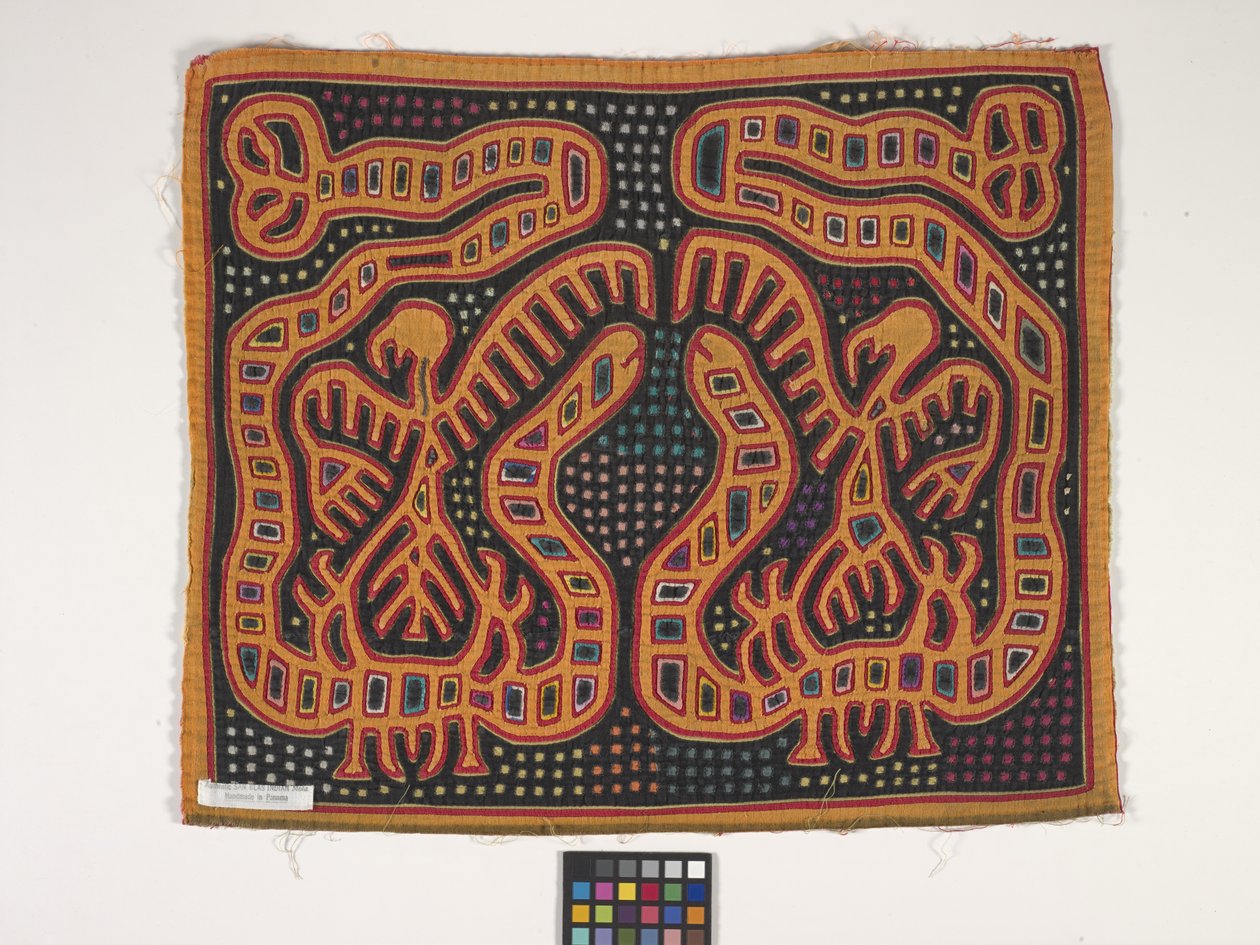 Paitapaneeli (Mola) (kuva) tekijältä Kuna Indian Culture