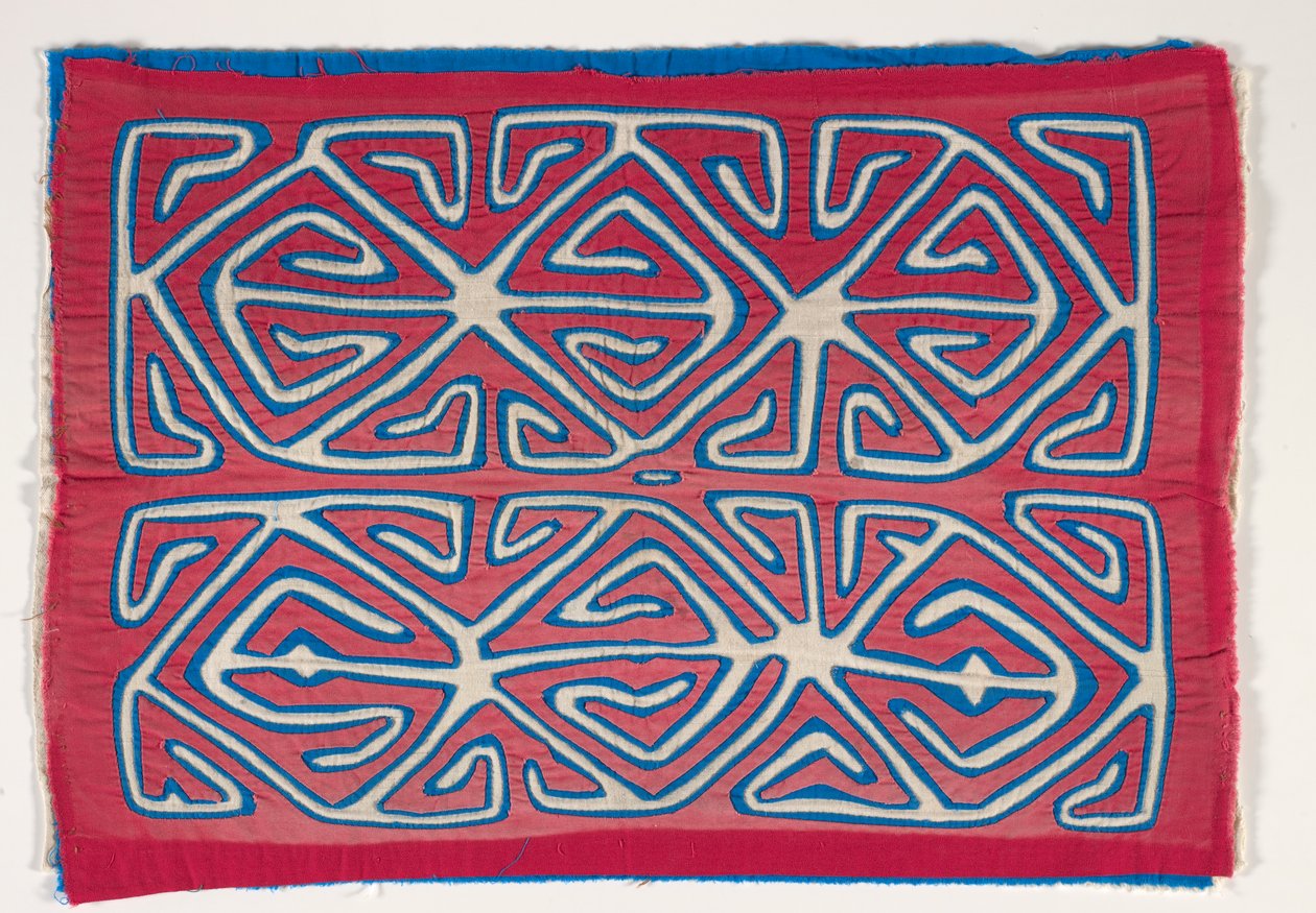 Shirt Panel (mola), n. 1950 (applikoitu puuvilla) tekijältä Kuna Indian Culture