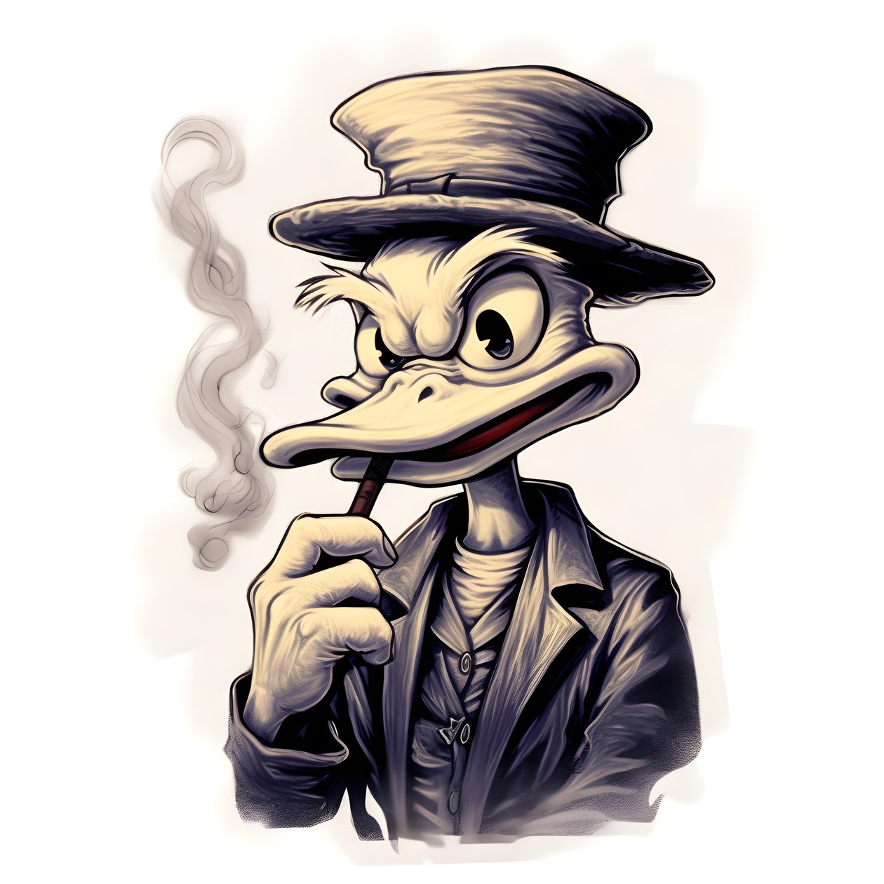 Scrooge McDuck polttaa suurta marihuanaa 4 tekijältä Kurt Heppke
