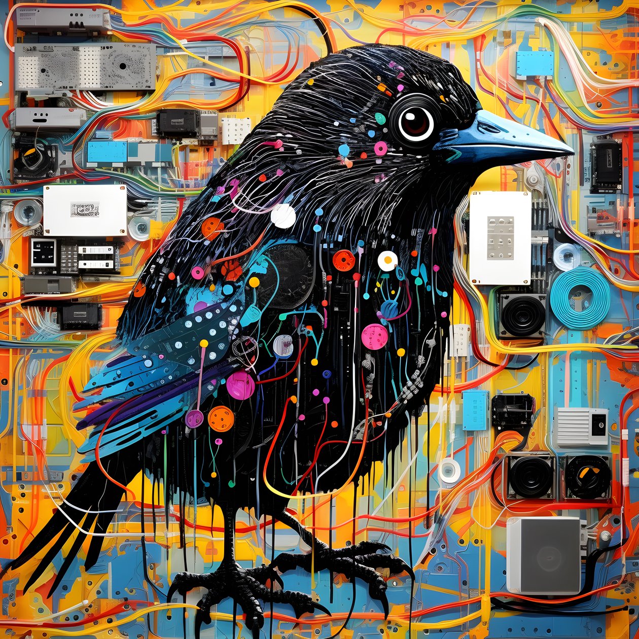 Graffiti Vogel 1 tekijältä Kurt Heppke