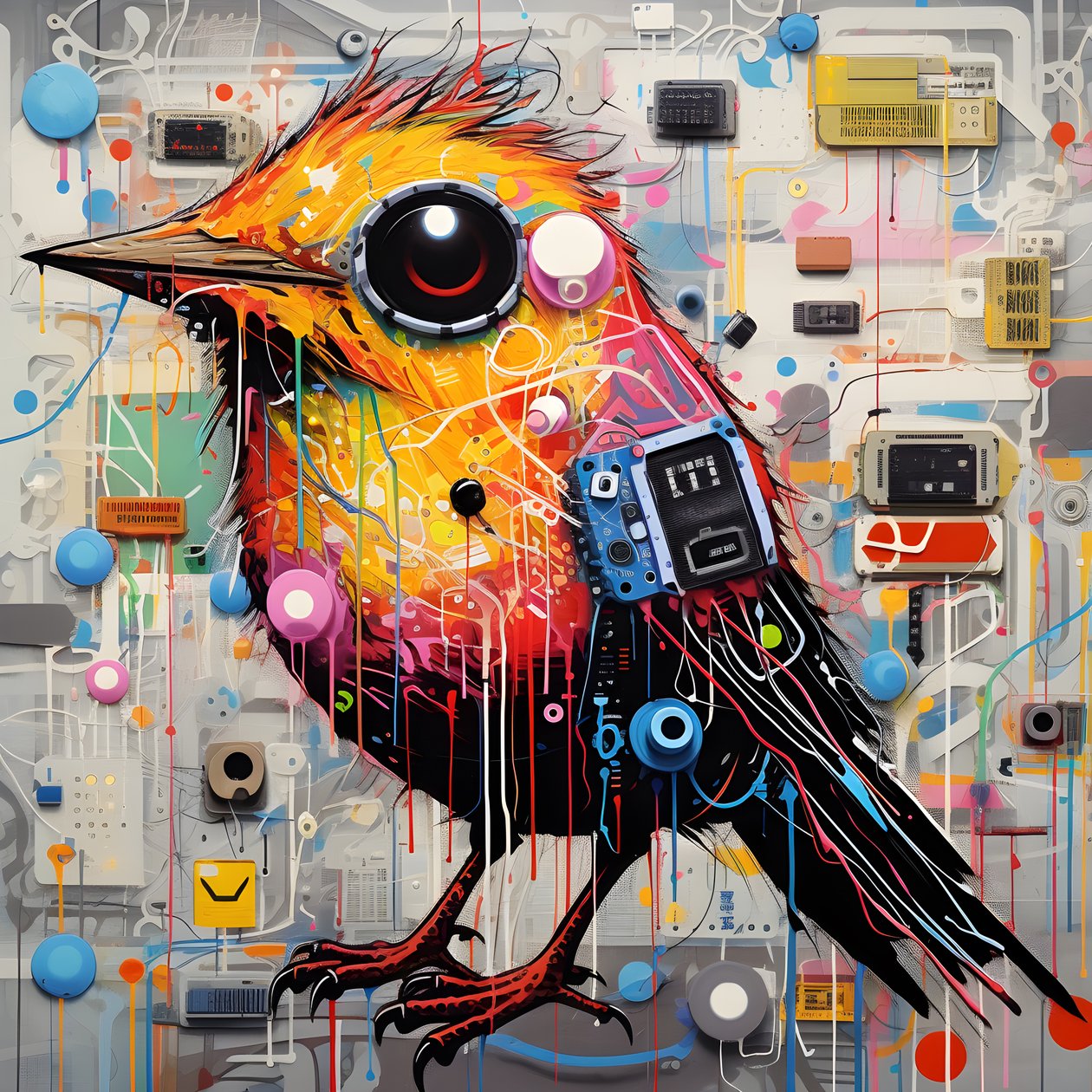 Graffiti Vogel 2 tekijältä Kurt Heppke