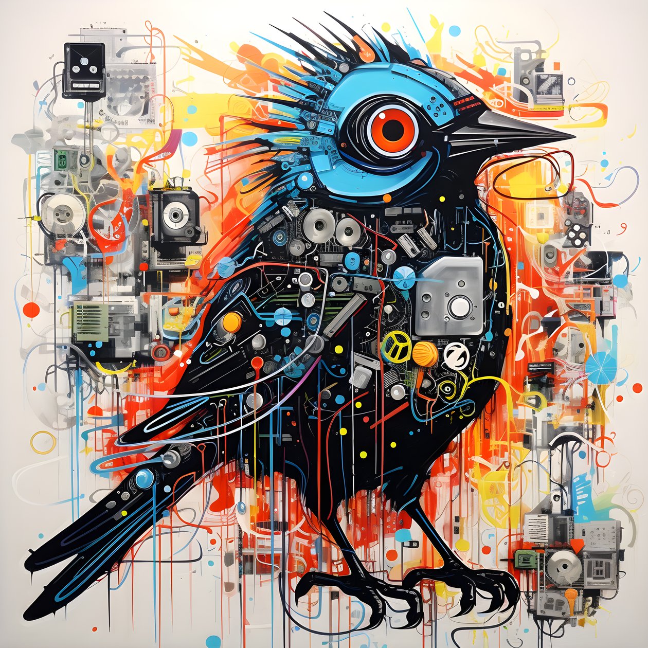 Graffiti Vogel 3 tekijältä Kurt Heppke