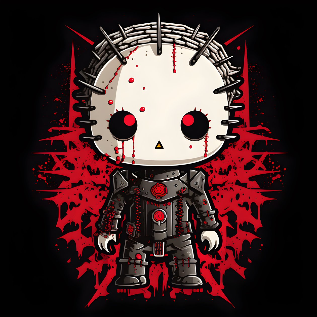 Hello Kitty ja Pinhead Shirt Design 2 tekijältä Kurt Heppke