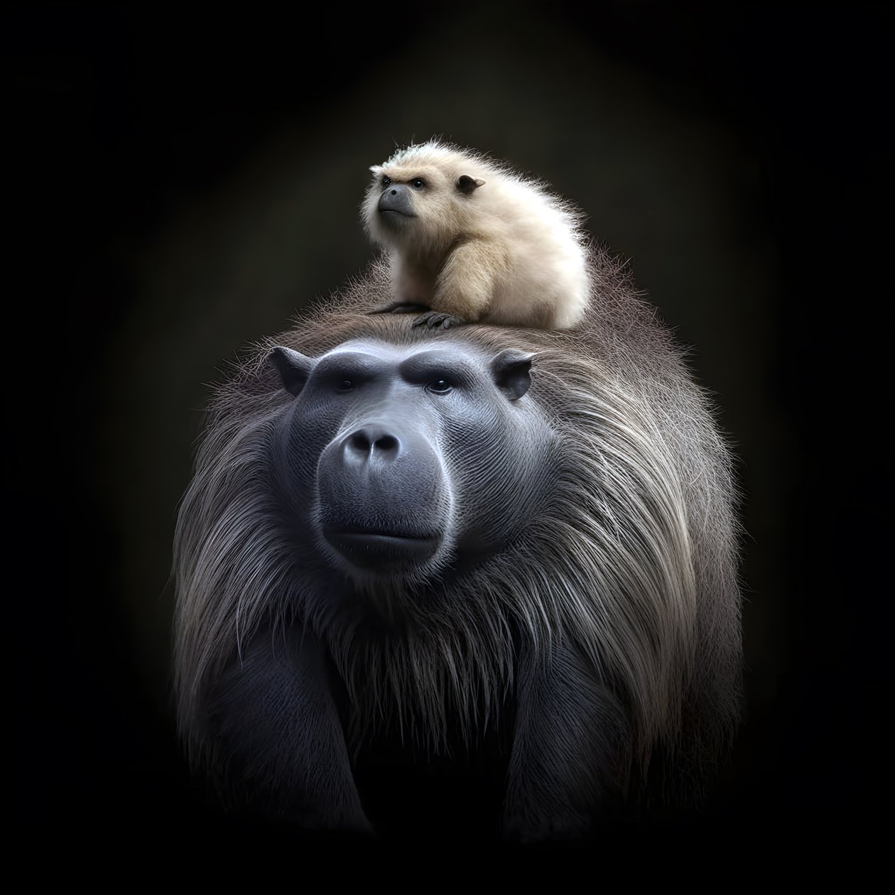 Capybara sekoitettuna hopeaselkägorillaan 2 tekijältä Kurt Heppke