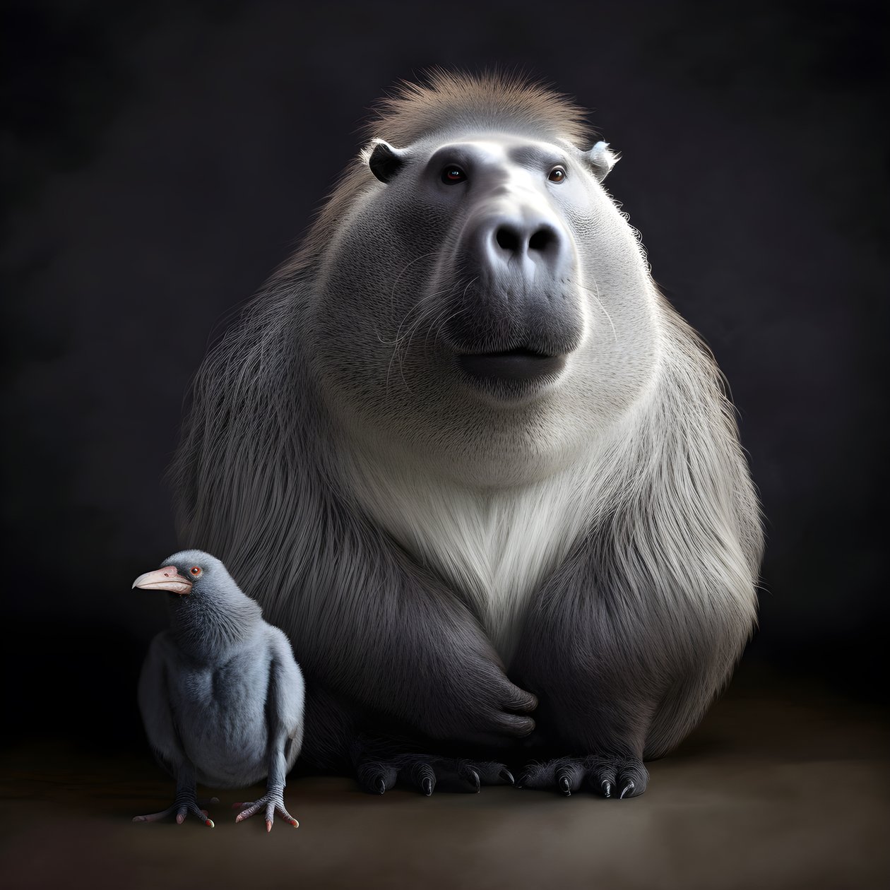 Capybara sekoitettuna hopeaselkägorillaan 3 tekijältä Kurt Heppke