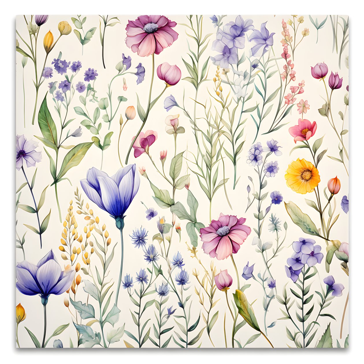 aquarell boho kukkaiset luonnonkasvit 4 tekijältä Kurt Heppke