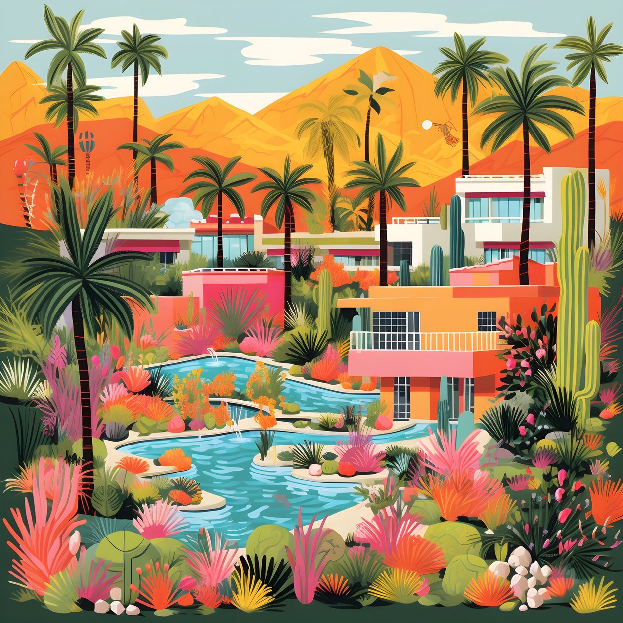 yksityiskohtainen kuva Palm Springs 2:sta tekijältä Kurt Heppke