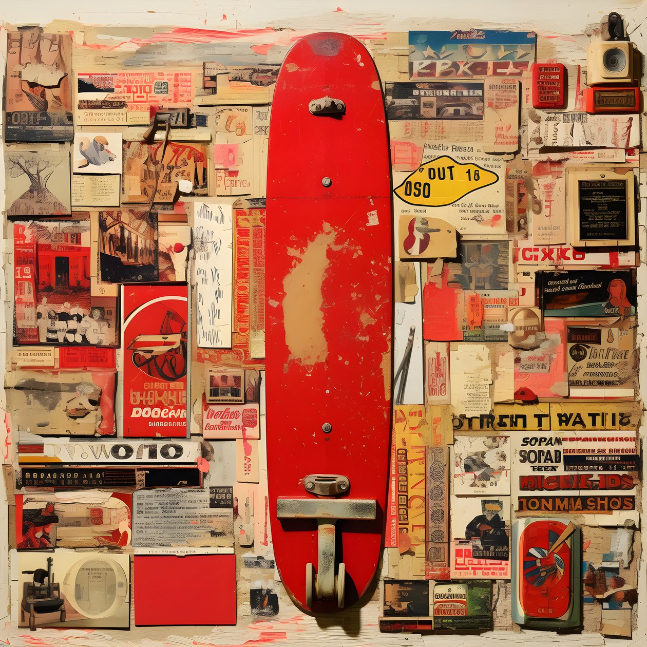 rote Collage, Skateboards 2 tekijältä Kurt Heppke